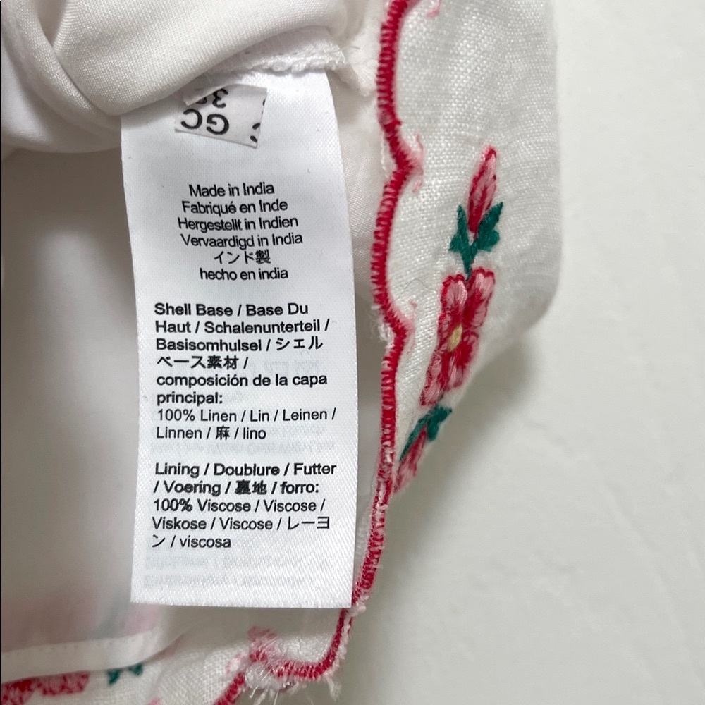 NWT J.Crew Embroidered Tank Top in Linen - Picture 10 of 10